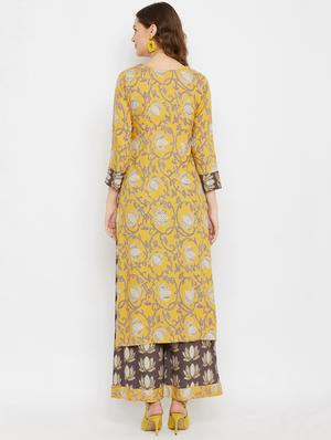 floral kurta palazzo set - 17556972 - Standard Image - 3