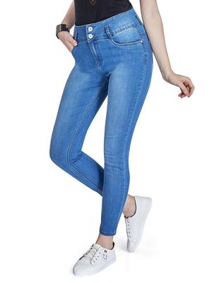 high rise stone washed jeans - 17557013 - Standard Image - 2