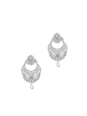 silver plated chandballi earring - 17557014 - Standard Image - 3