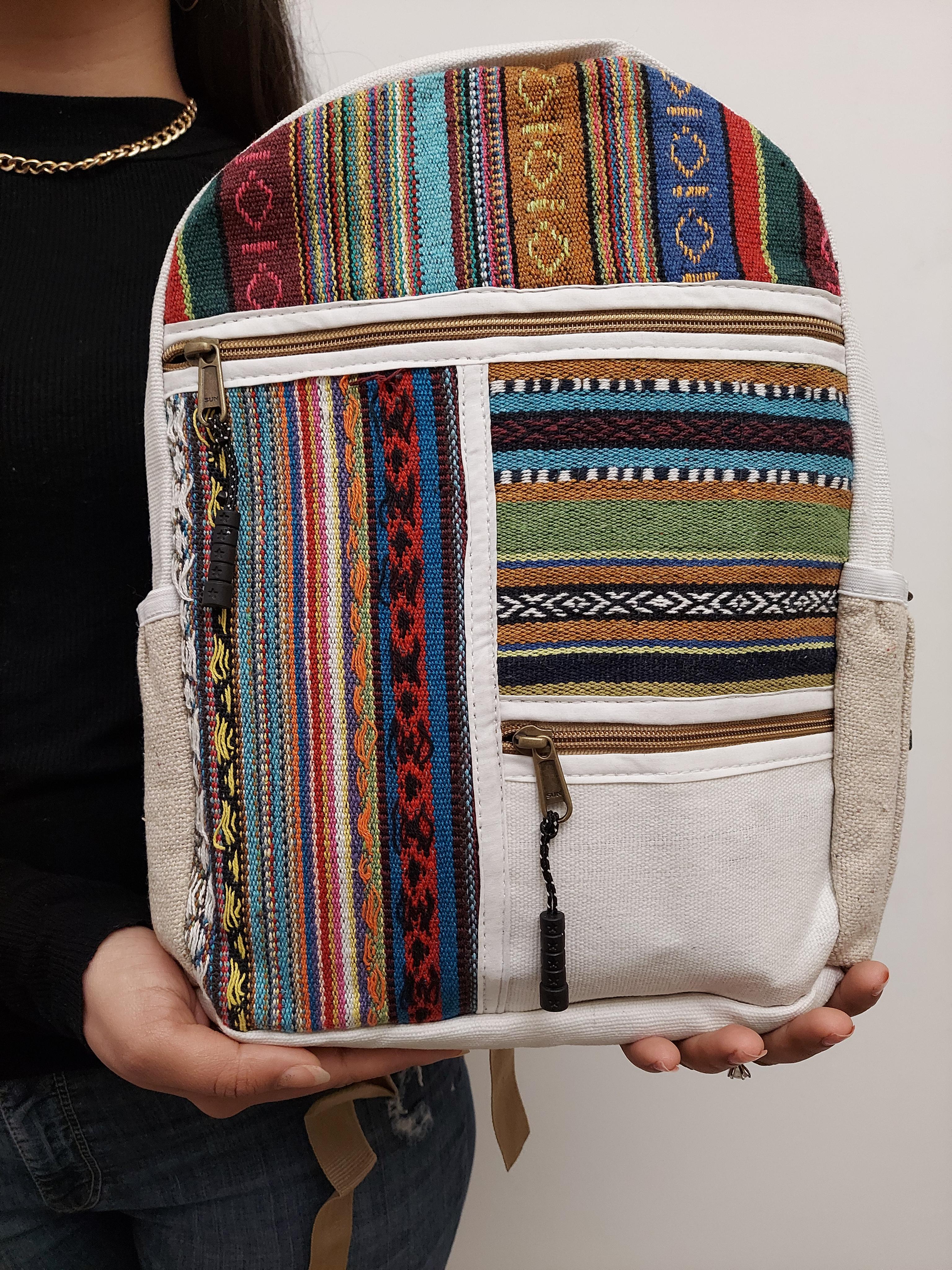 jute handmade backpack bag - 17557052 - Zoom Image - 2