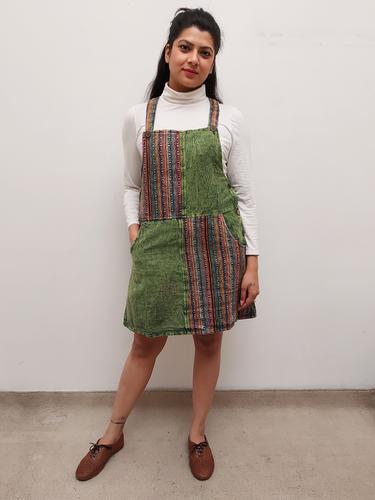 women cotton dangri dress - 17557172 - Standard Image - 1