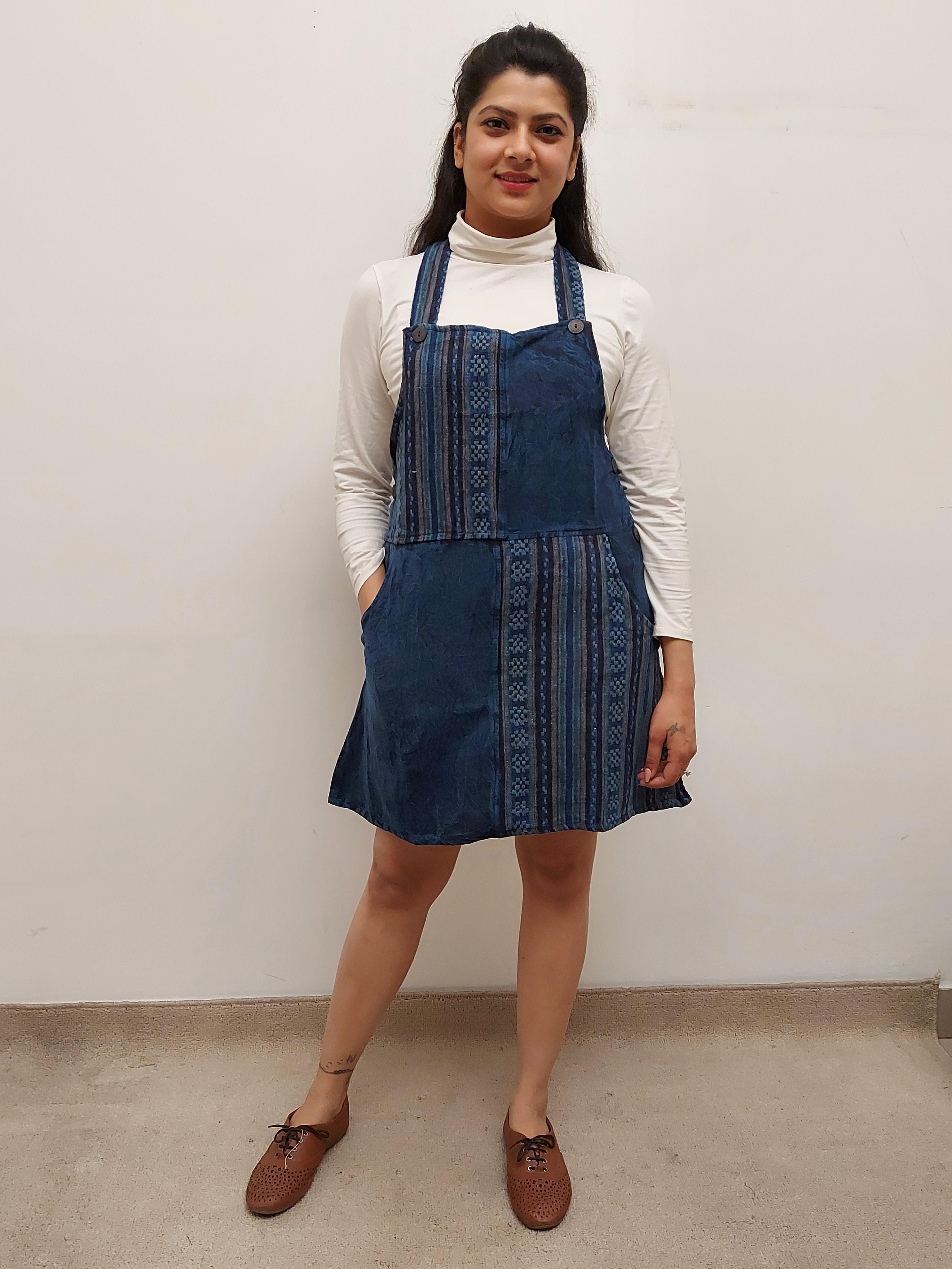 women cotton dangri dress - 17557173 - Zoom Image - 1