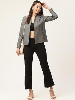 mandarin neck summer jacket - 17557193 - Standard Image - 4