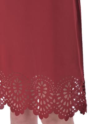 cut work hem a-line dress - 17557208 - Standard Image - 4