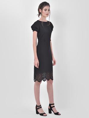 cut work hem a-line dress - 17557209 - Standard Image - 2