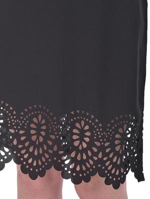 cut work hem a-line dress - 17557209 - Standard Image - 4