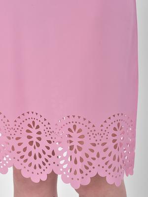 cut work hem a-line dress - 17557210 - Standard Image - 4