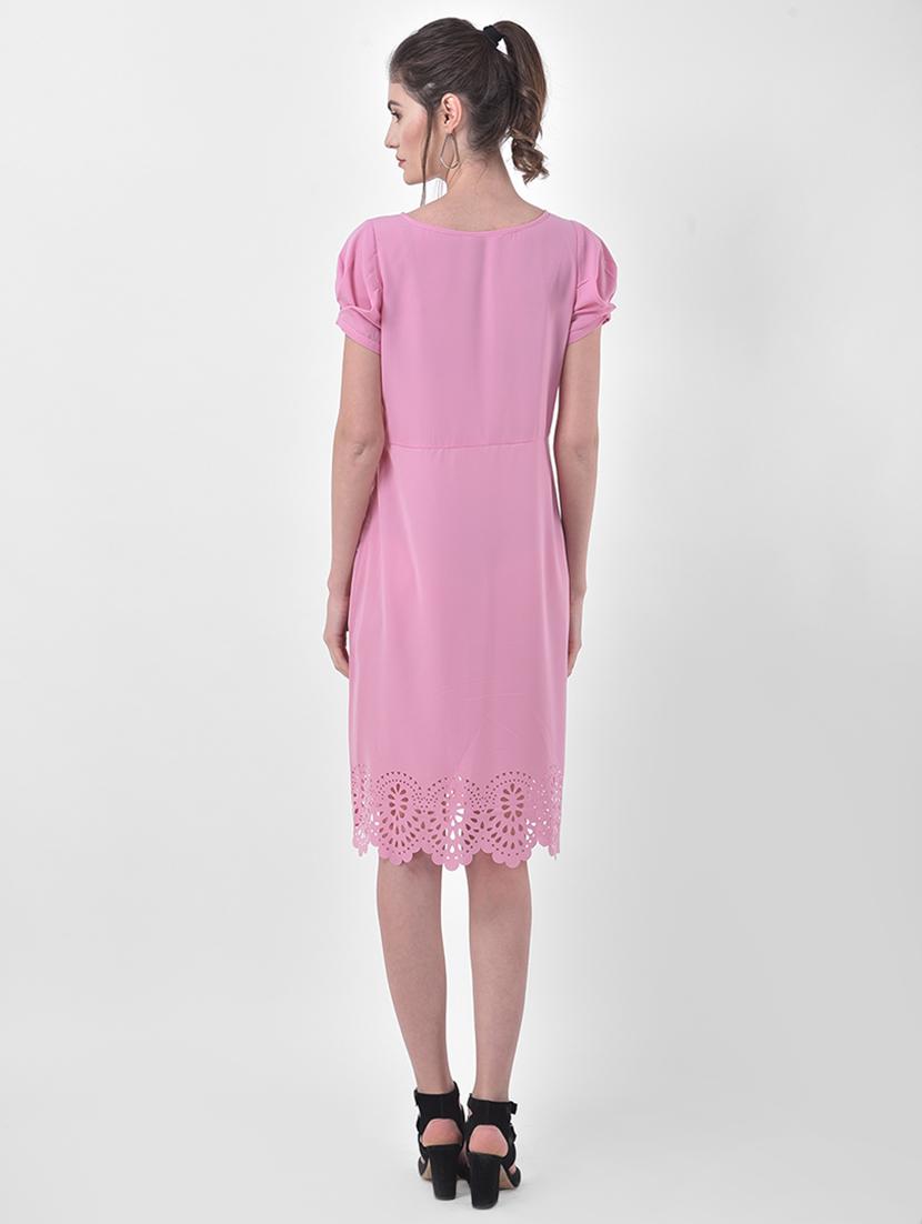 cut work hem a-line dress - 17557210 - Zoom Image - 3