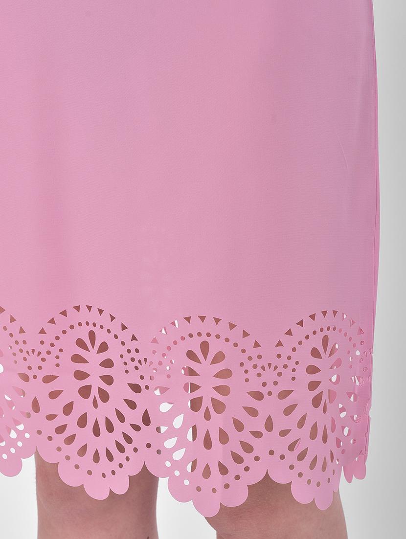 cut work hem a-line dress - 17557210 - Zoom Image - 4
