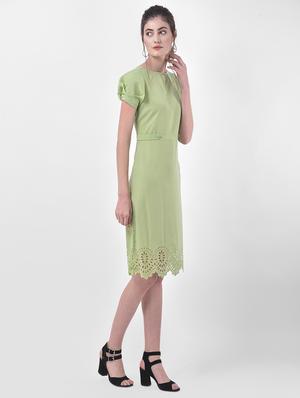 cut work hem a-line dress - 17557211 - Standard Image - 2