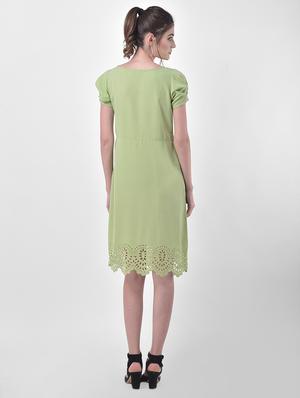cut work hem a-line dress - 17557211 - Standard Image - 3