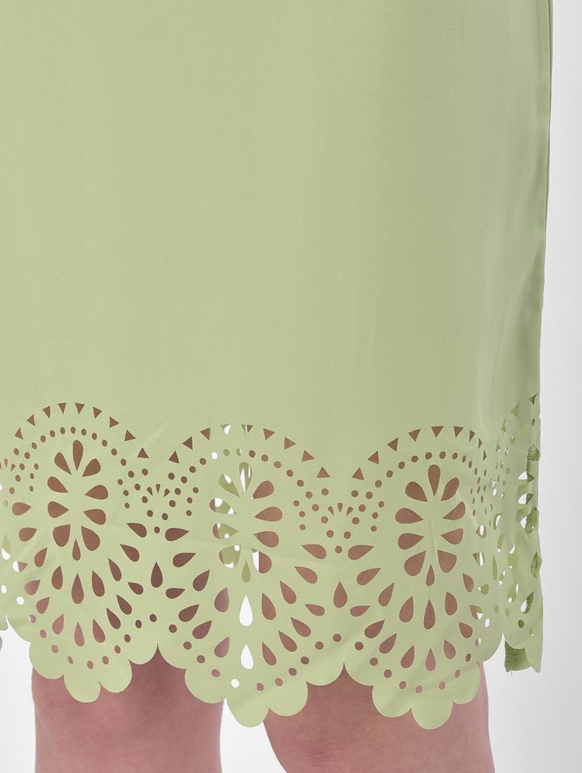 cut work hem a-line dress - 17557211 - Zoom Image - 4