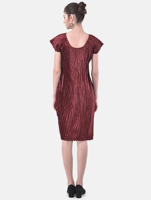 boat neck solid sheath dress - 17557215 - Standard Image - 3