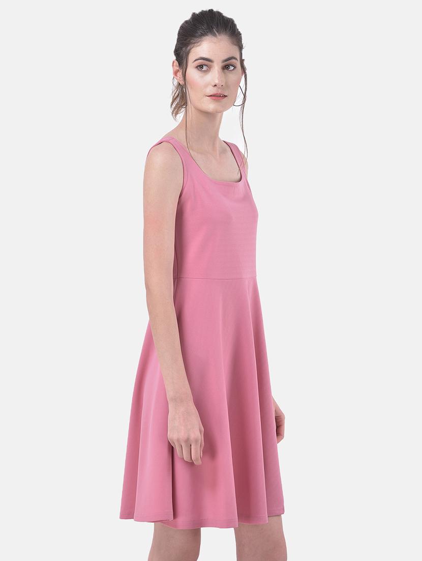 scoop neck fit & flare dress - 17557220 - Zoom Image - 2