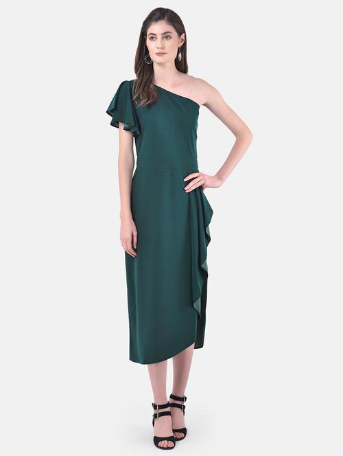 ruffle detail single shoulder dress - 17557226 - Very Small Image - 1