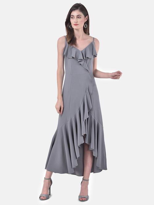 ruffled high low dress - 17557227 - Standard Image - 1