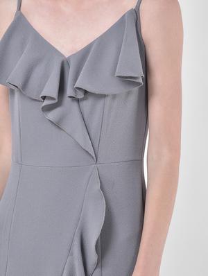 ruffled high low dress - 17557227 - Standard Image - 4