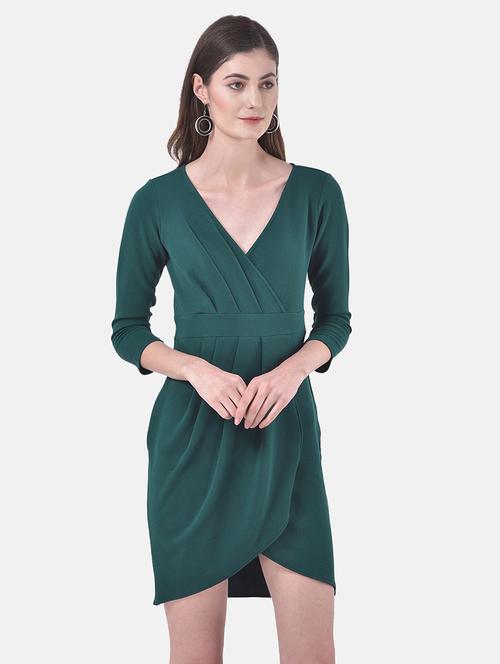 pleat detail bodycon dress - 17557230 - Very Small Image - 1