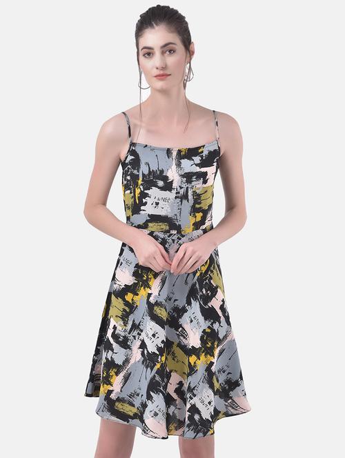 abstract printed camisole dress - 17557232 - Standard Image - 1