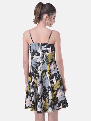 abstract printed camisole dress - 17557232 - Standard Image - 3