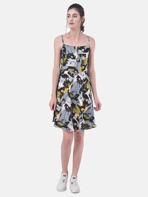 abstract printed camisole dress - 17557232 - Standard Image - 4