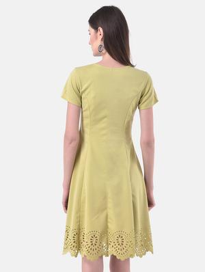cut work detail fit & flare dress - 17557240 - Standard Image - 3