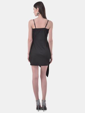 asymmetric solid bodycon dress - 17557257 - Standard Image - 3