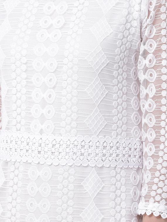 round neck laced maxi dress - 17557268 - Zoom Image - 4
