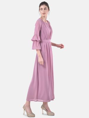 tie back solid maxi dress - 17557271 - Standard Image - 2
