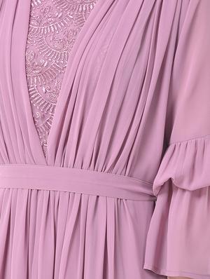 tie back solid maxi dress - 17557271 - Standard Image - 4