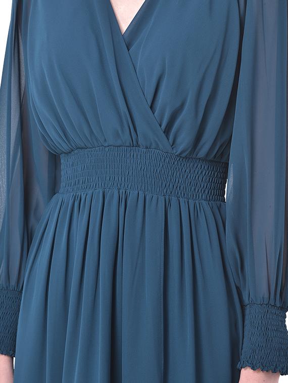 bishop sleeved solid maxi dress - 17557272 - Zoom Image - 4
