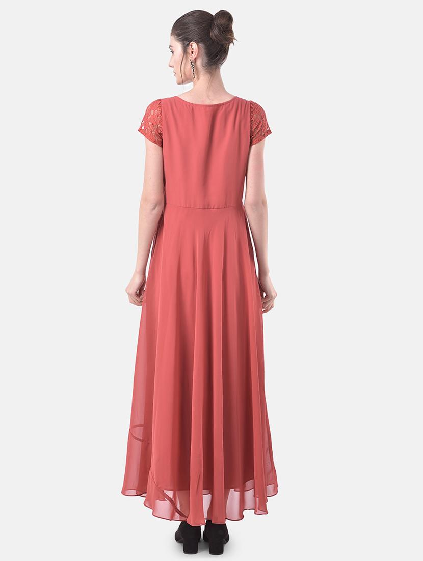 v-neck flared maxi dress - 17557283 - Zoom Image - 3