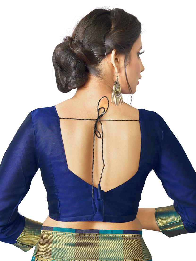 jacquard patola saree with blouse - 17557286 - Zoom Image - 4