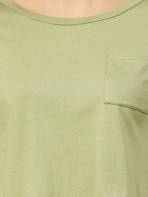 round neck solid crop tee - 17557338 - Standard Image - 5
