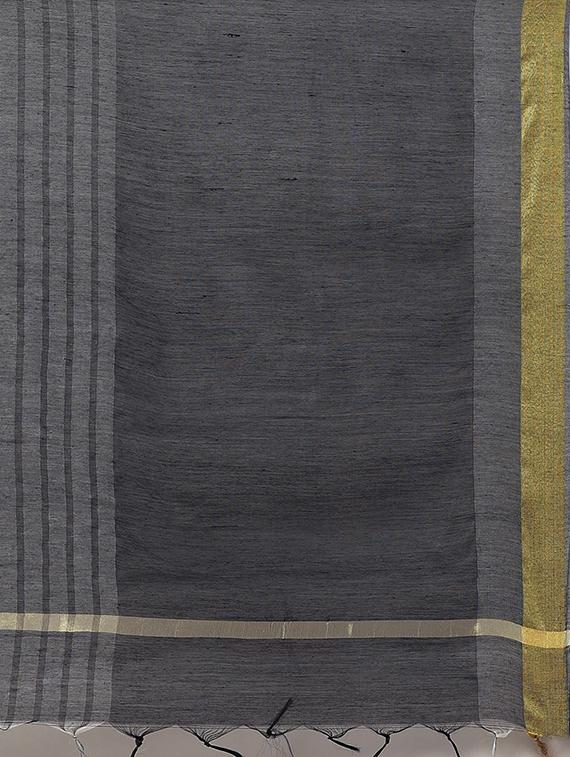 black art silk woven dupatta - 17557372 - Zoom Image - 2