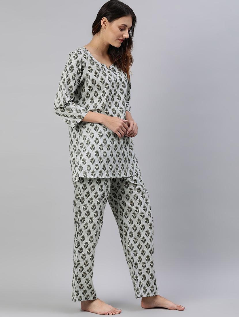 printed nightwear pyjama set - 17557399 - Zoom Image - 2