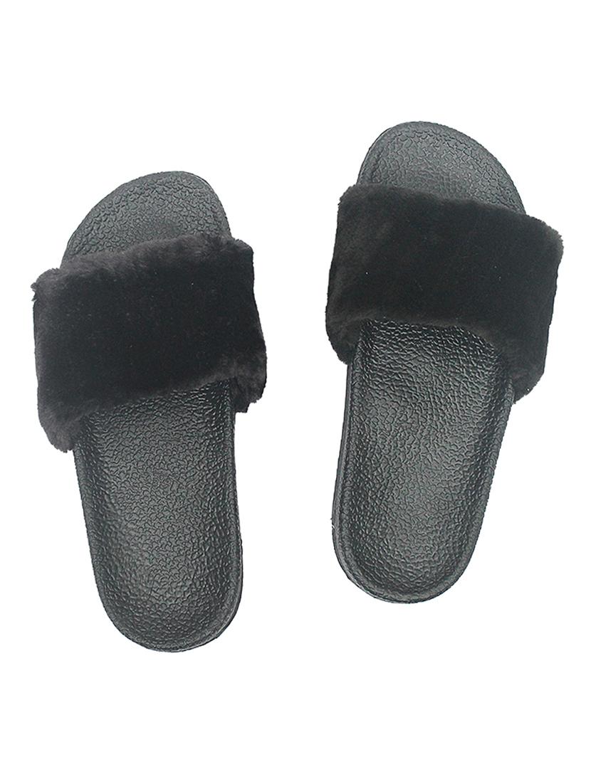 black slip on flip flop - 17557434 - Zoom Image - 1