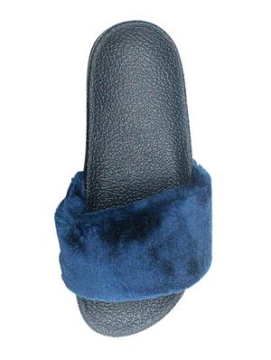 blue slip on flip flop - 17557436 - Standard Image - 5