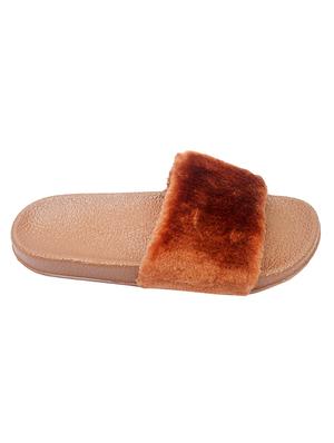 brown slip on flip flop - 17557438 - Standard Image - 3
