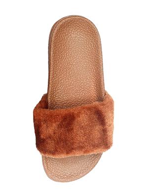 brown slip on flip flop - 17557438 - Standard Image - 5