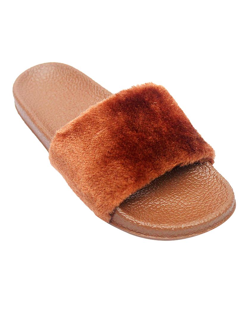 brown slip on flip flop - 17557438 - Zoom Image - 2