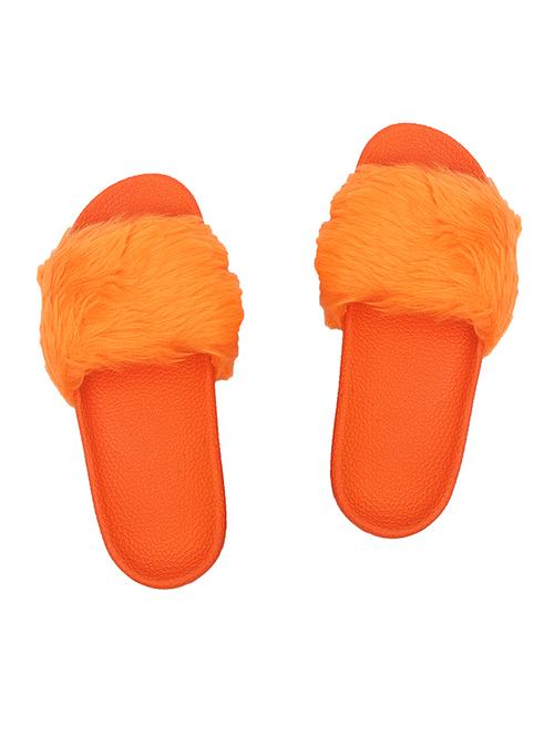 orange slip on flip flop - 17557440 - Standard Image - 1
