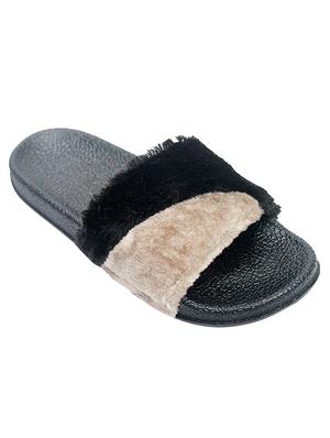 black slip on flip flop - 17557441 - Standard Image - 2