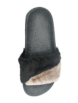 black slip on flip flop - 17557441 - Standard Image - 5