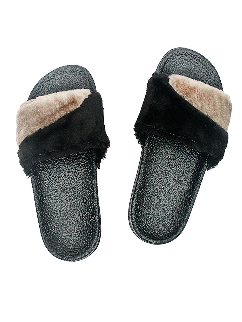 black slip on flip flop - 17557441 - Zoom Image - 1