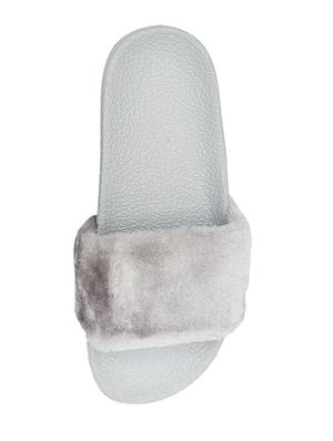 grey slip on flip flop - 17557443 - Standard Image - 5