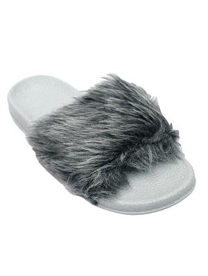 grey slip on flip flop - 17557444 - Standard Image - 2
