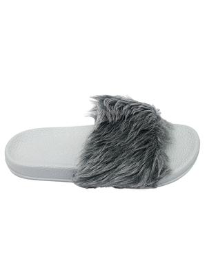 grey slip on flip flop - 17557444 - Standard Image - 3