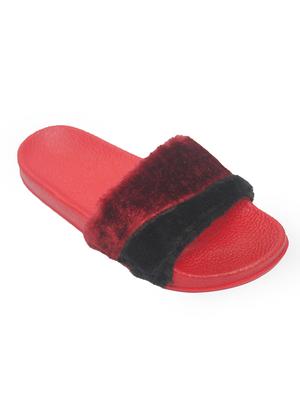 red slip on flip flop - 17557445 - Standard Image - 2