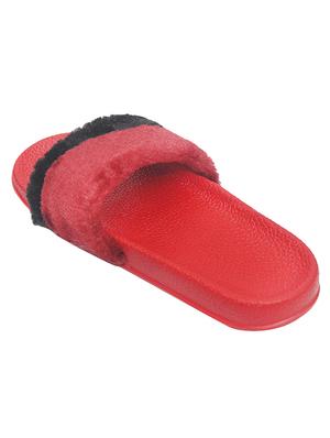 red slip on flip flop - 17557445 - Standard Image - 4